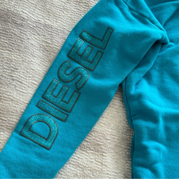 Diesel Kids Blue Hoodie Jacket, Size 10 - Picture 3 of 9